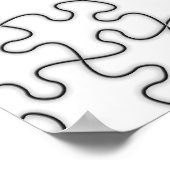 Puzzle-Muster (Bild hinzufügen) Poster (Ecke)
