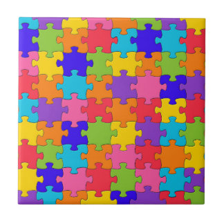Puzzle Muster Jigsaw - Multicolor Stücke Fliese