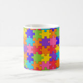 Puzzle Muster Jigsaw - Multicolor Stücke Kaffeetasse (Mittel)