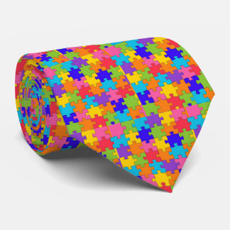 Puzzle Muster Jigsaw - Multicolor Stücke Krawatte