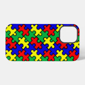 Puzzle nahtloses Muster iPhone Hülle (Rückseite (Horizontal))