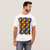 Puzzle nahtloses Muster T-Shirt (Vorne ganz)