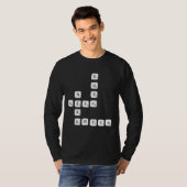 Puzzle Nerd Geek Depp Dweeb-Hard Letter-Zeichen T-Shirt (Vorne ganz)