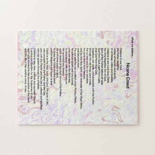 Puzzle-Nicene Creed ~ Das glauben wir Puzzle (Horizontal)