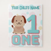 Puzzle niedlich Nummer 1 | PERSONALISIERT (Vertikal)