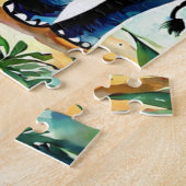 Puzzle, Niedliche Elefantenfamilie Jigsaw Puzzle (Seite)