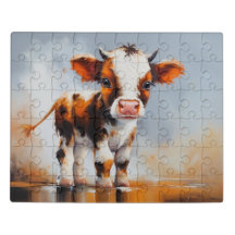 Puzzle niedliche Kuh