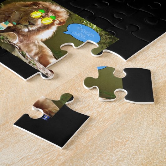 PUZZLE OF A CAT COMBING AND HUGGING A BABY. (Seite)