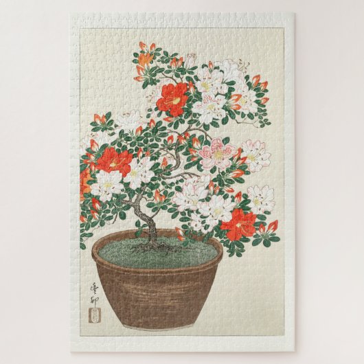 PUZZLE : OHARA KOSON : BLOOMIERUNG VON AZALEA (Vertikal)