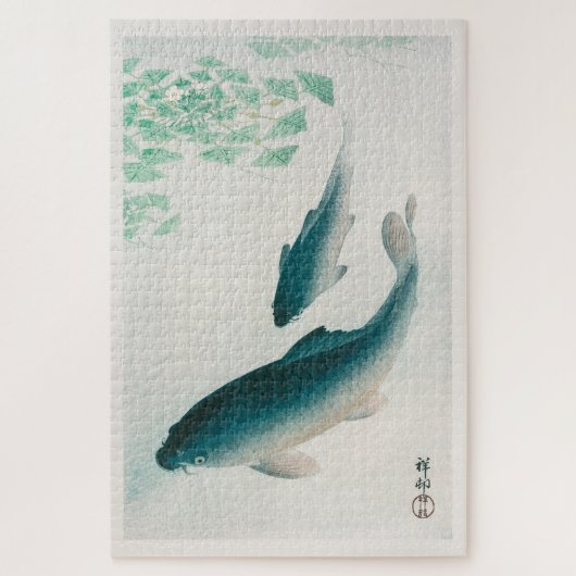 PUZZLE: OHARA KOSON : CARP/KOI 1926 PUZZLE (Vertikal)