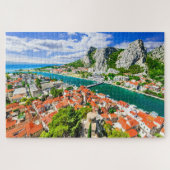 Puzzle Omis Riviera in Dalmatien, Kroatien (Horizontal)