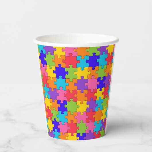 Puzzle Pappbecher (Rückseite)