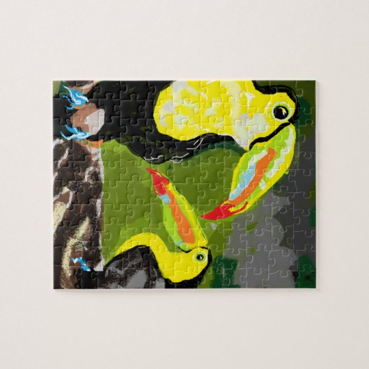 Puzzle : Paradiesvögel (Horizontal)