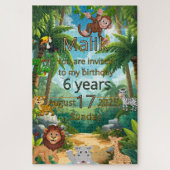 Puzzle-Party Einladung Puzzle (Vertikal)