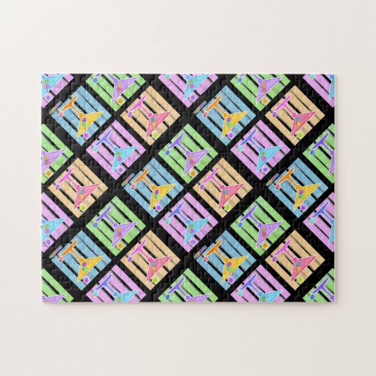 PUZZLE - PASTEL MARTNIS POP ART (Horizontal)