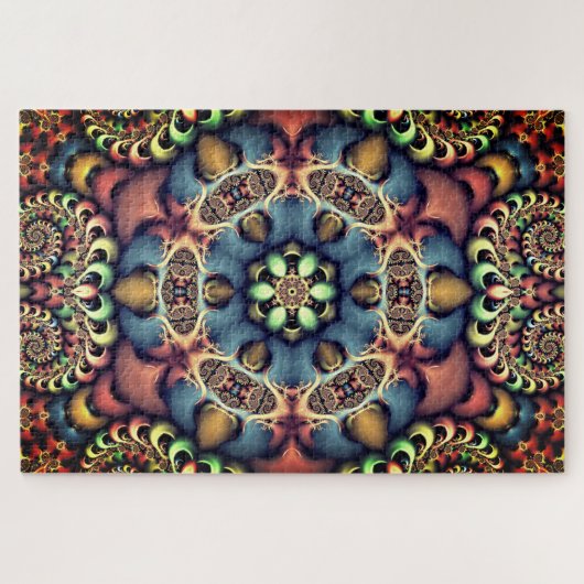 Puzzle pastellfarbener Blume (Horizontal)