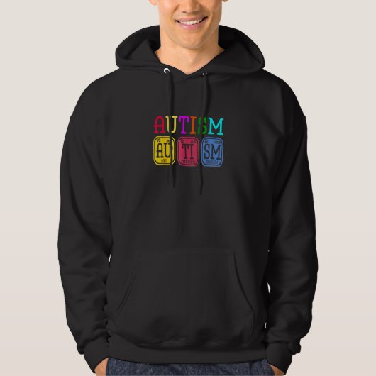 Puzzle Periodic Table Elements Au Hoodie (Vorderseite)