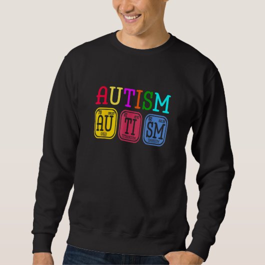 Puzzle Periodic Table Elements Au Sweatshirt (Vorderseite)