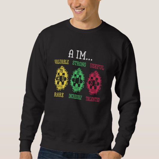 Puzzle Periodic Table Elements Au Sweatshirt (Vorderseite)