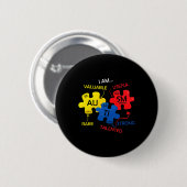 Puzzle Periodische Tabellenelemente Button (Vorne & Hinten)