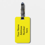 Puzzle Personalisiert Gepäckanhänger (Rückseite vertikal)