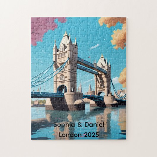 Puzzle personalisiert Tower Bridge (Vertikal)
