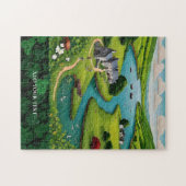 Puzzle Personalisierte Landschaft mit irischem The (Horizontal)