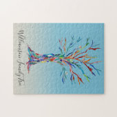 Puzzle personalisierter Baum (Horizontal)