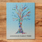 Puzzle personalisierter Baum