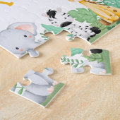 Puzzle personalisierter Jungle Tiername (Seite)