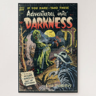 PUZZLE Personalisiertes Vintage-Horror-Comicbook