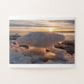 Puzzle photo glace en forme d'ours (Horizontal)