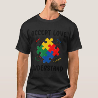 Puzzle Piece Autismus Unterstützung Bewusstsein T-Shirt