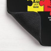 Puzzle Piece Chemieelemente Cool Autismus Awarene Mousepad (Ecke)