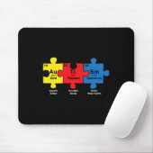 Puzzle Piece Chemieelemente Cool Autismus Awarene Mousepad (Mit Mouse)