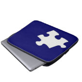 Puzzle Piece Electronics Bag Laptopschutzhülle (Vorne Knopf)