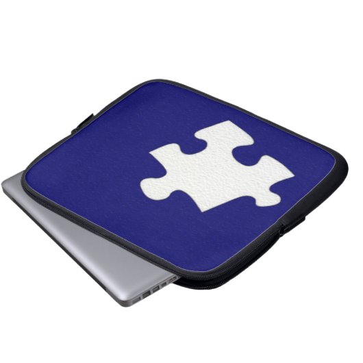 Puzzle Piece Electronics Bag Laptopschutzhülle (Vorne Knopf)