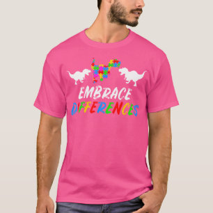 Puzzle Piece Geschenk Kinder Dino Trex T-Shirt