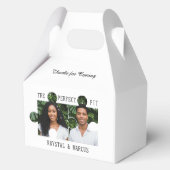Puzzle Piece Photo Perfect Fit Wedding Geschenkschachtel (Vorderseite)