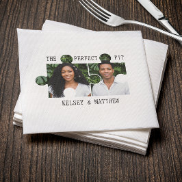 Puzzle Piece Photo Perfect Fit Wedding Serviette