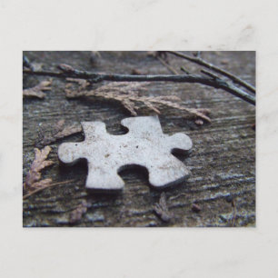 Puzzle Piece Postkarte