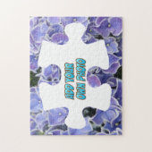 Puzzle Piece Puzzle: Blue Hydrangea, eigenes Foto (Vertikal)