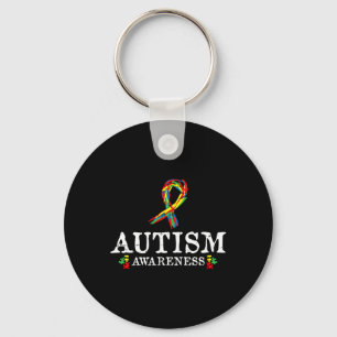 Puzzle Piece Ribbon Autismus Aufklärung Geschenke  Schlüsselanhänger