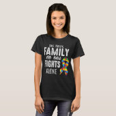 Puzzle Piece Ribbon Group Matching Family Friends  T-Shirt (Vorne ganz)