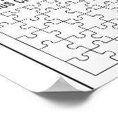 Puzzle Piece Sparen Challenge Tracker Poster (Ecke)