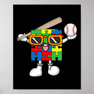 Puzzle Piece spielen bysell Autismus Awareness Boy Poster