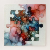Puzzle Pieces Alcohol Ink (Horizontal)