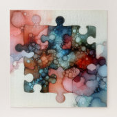 Puzzle Pieces Alcohol Ink (Vertikal)