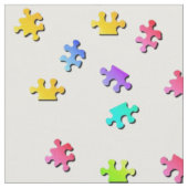 Puzzle Pieces Fabric Stoff (Nahaufnahme)