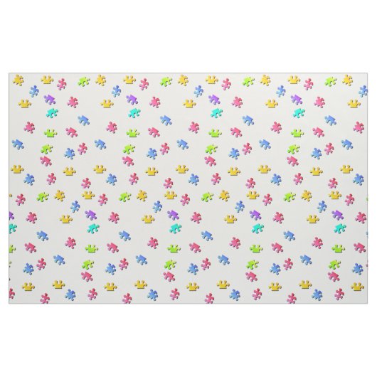 Puzzle Pieces Fabric Stoff (Fat Quarter (45,7 x 55,9 cm))